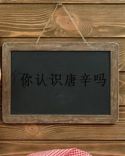 Do you know Tang Xin?